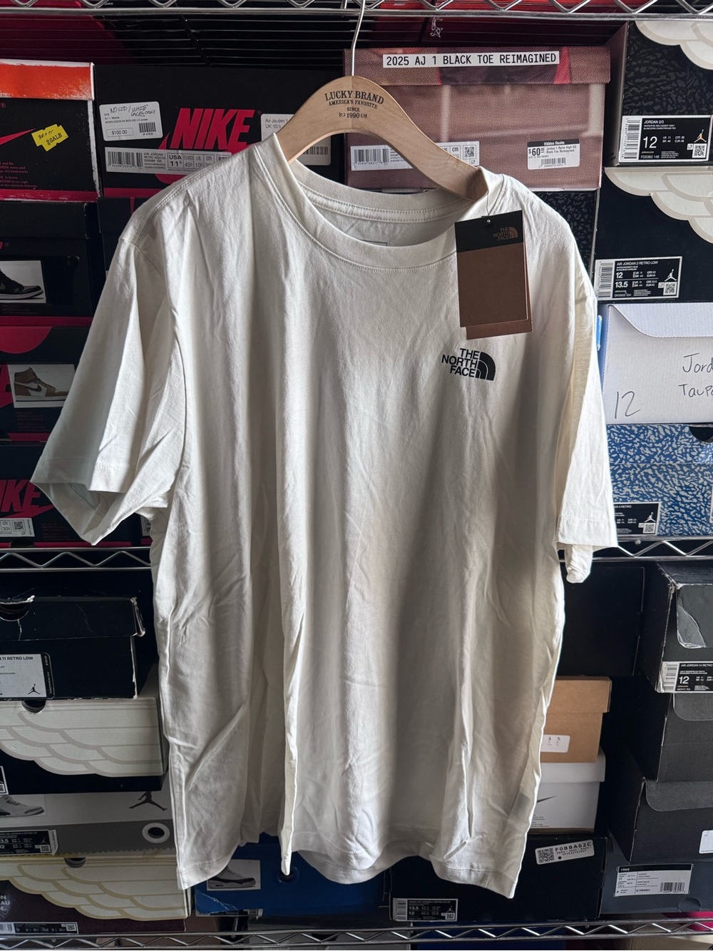 The North Face Cream 'Never Stop Exploring' Donkey Graphic Tee - Picture 2 of 2